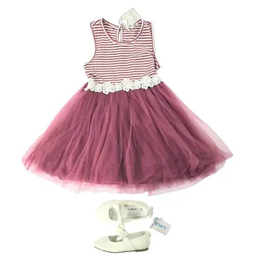 Vestido casual con tutú, talla 12 meses