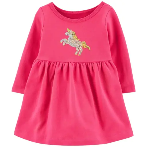 Vestido de algodón, talla 12 meses