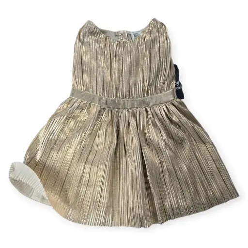 Vestido dorado formal talla 12 meses