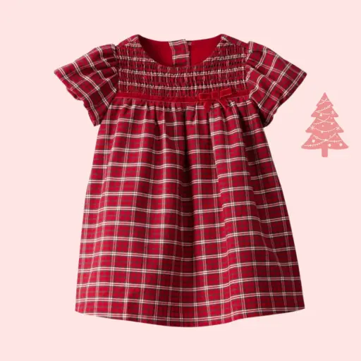 Vestido de temporada 🎄 talla 12 meses