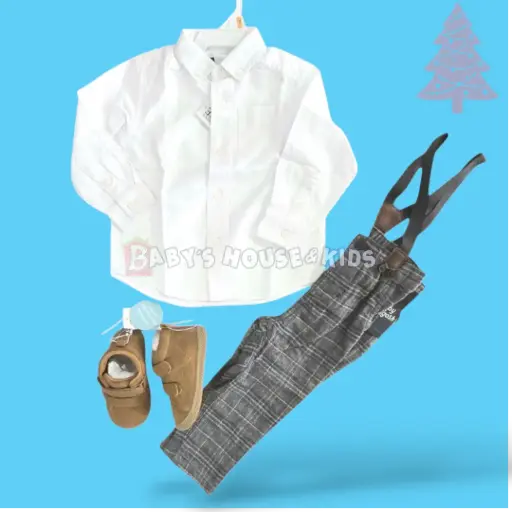 Set con pantalón de tirantes talla 12 meses