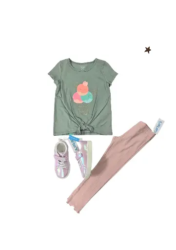Camiseta y leggin, talla 4t niña