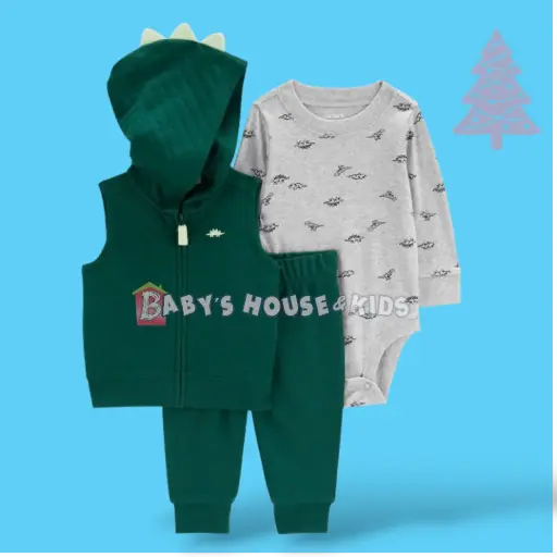 Set 3 piezas 🦖 de algodón, talla 18 meses