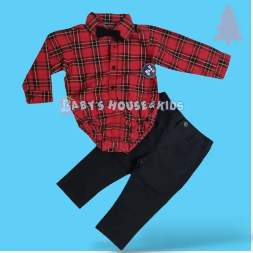 Set con corbatín formal 🎄 talla 18 meses