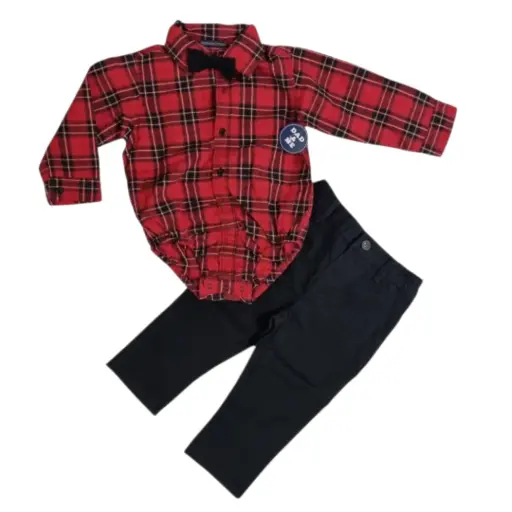 Set con corbatín formal 🎄 talla 18 meses