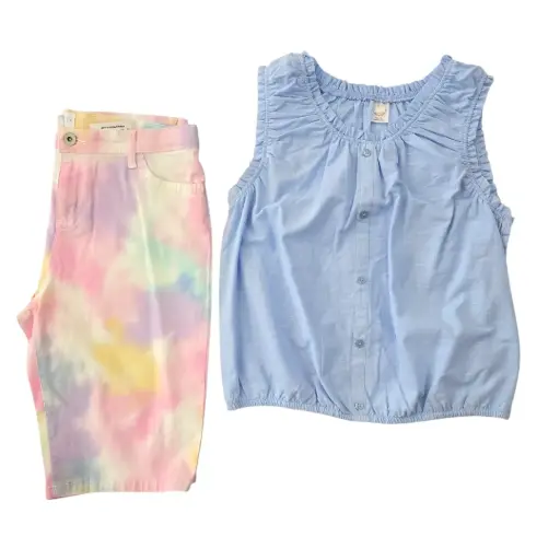 Blusa y short, talla 16