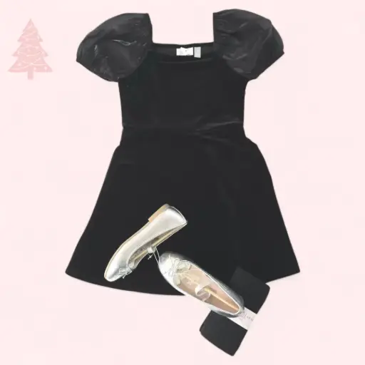 Vestido Formal color negro, talla 16