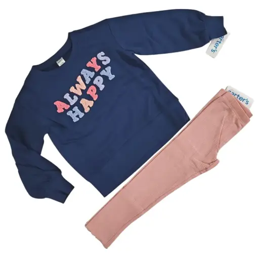 Camisa tipo suéter y legging, talla 7 