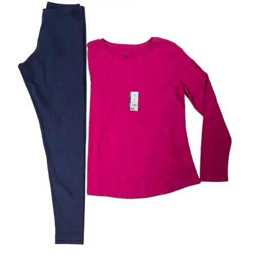 Camisa de algodón y leggings , talla 18