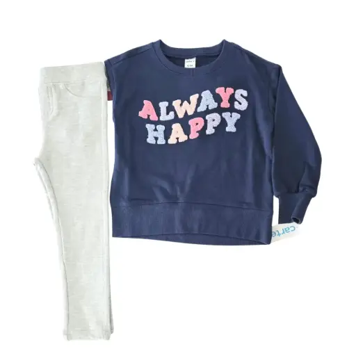 Camisa tipo suéter y jegging, talla 4t 