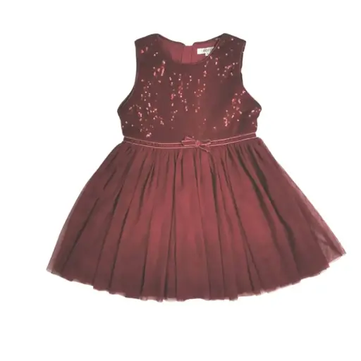 Vestido con lentejuelas en la parte superior y tutú, talla 4t 