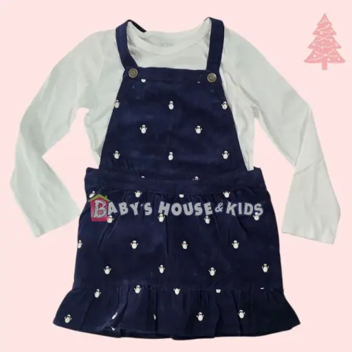 Overol con diseño y manga larga de algodón, talla 4t 