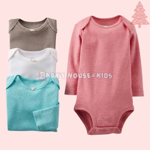 Set de mamelucos  manga larga talla 9 meses