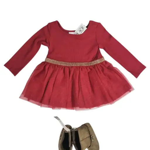 Vestido de temporada 🎄 talla 9 meses