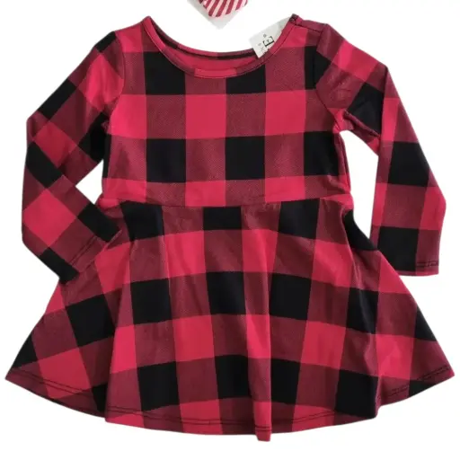 Vestido manga larga ☃️ talla 9 meses