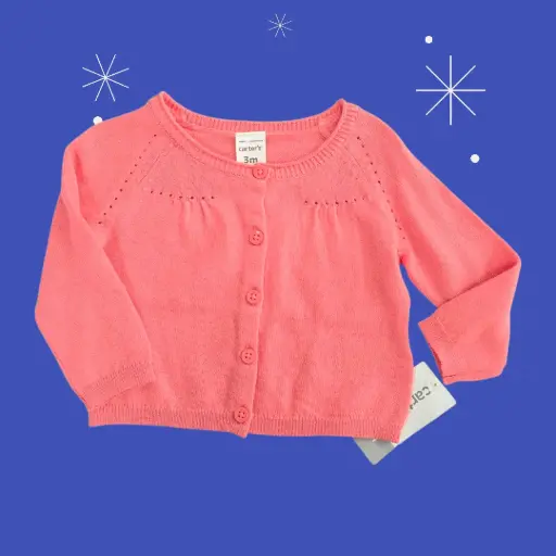 Sweater de algodón, talla 3 meses