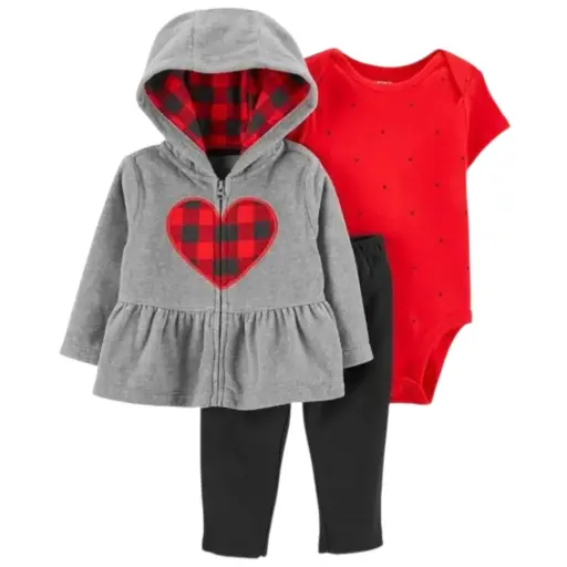 Set 3 piezas de temporada ☃️ talla 0-3 meses