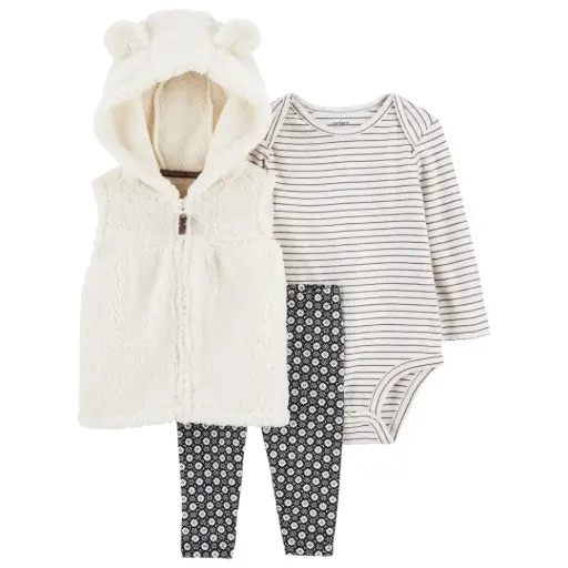 Set 3 piezas de temporada ☃️ ❄️talla 0-3 meses